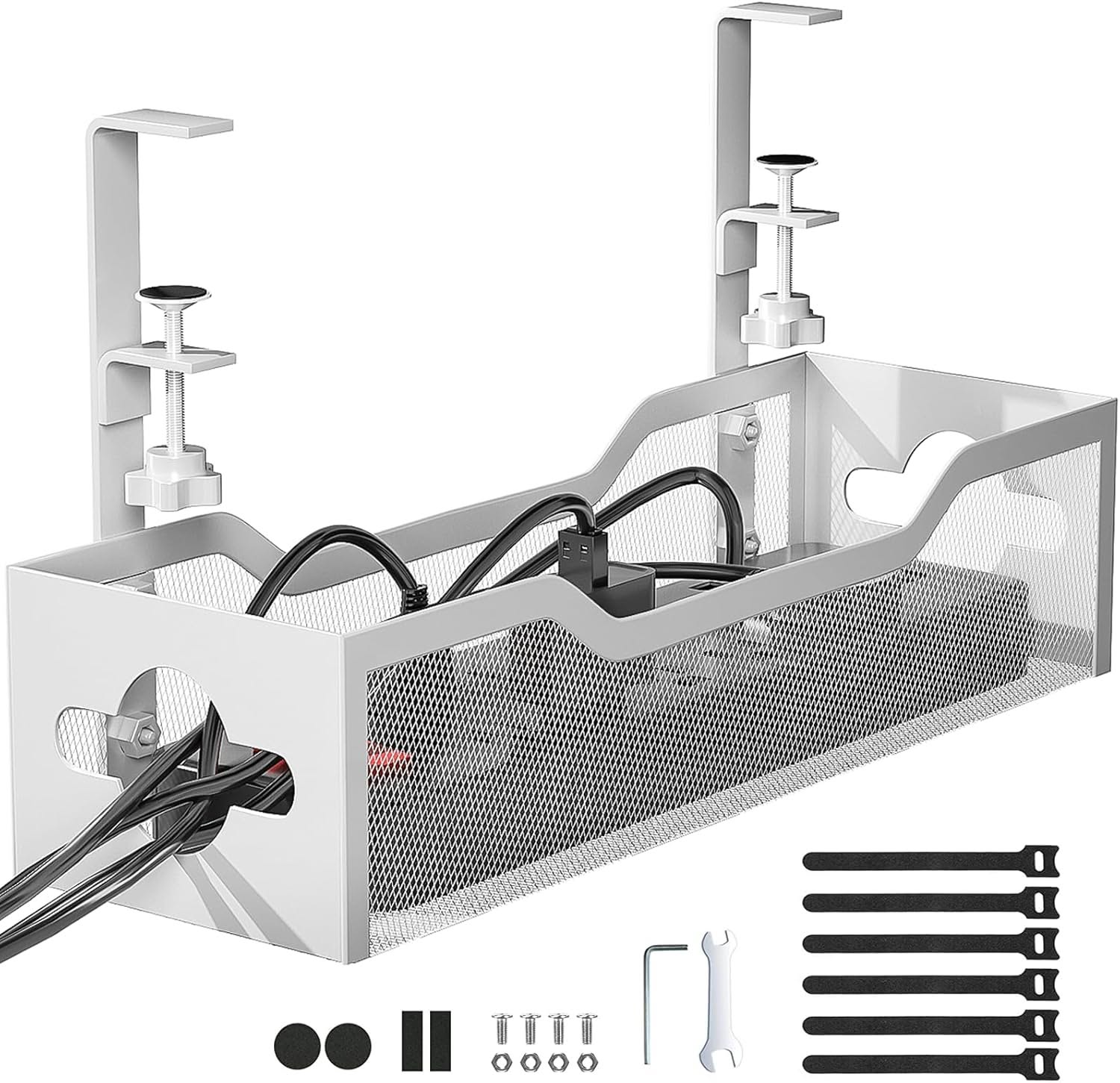 Universal cable rack for pc table computer